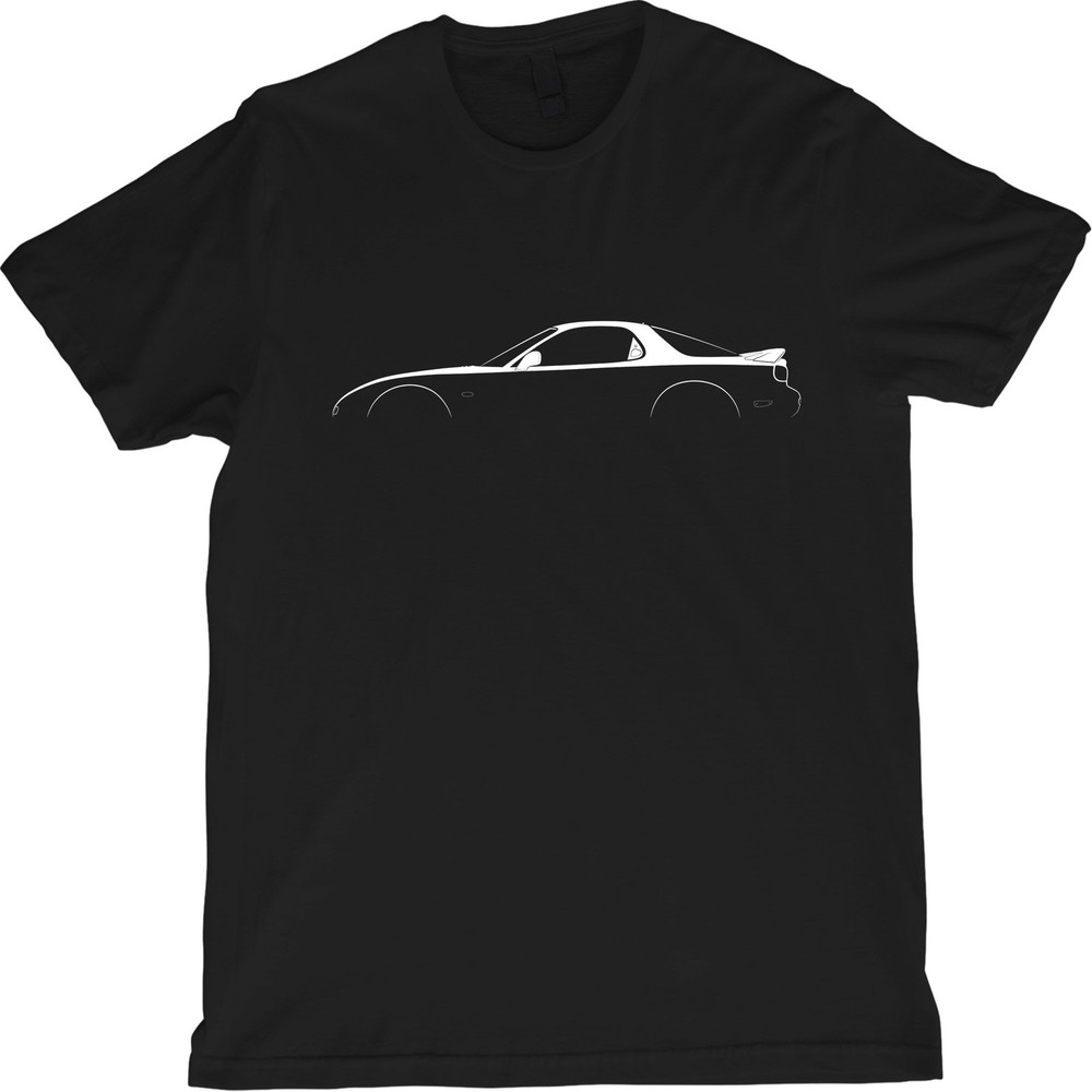 RX 7 FD Modern Rotary Sports Car Silhouette T-Shirt