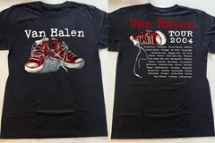 2004 Van Halen Tour T-Shirt, Van Halen White Red Shoes Tour T-Shirt