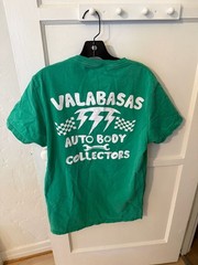 Valabasas Built Different Auto Body Collectors Graphic T-Shirt Green Size Small