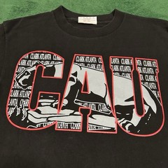 Vintage 90s Clark Atlanta University Panthers Black T-Shirt Size Mens L