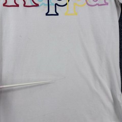 KAPPA White Sand Crecky T Shirt Men’s Medium Retro Sportswear Logamania