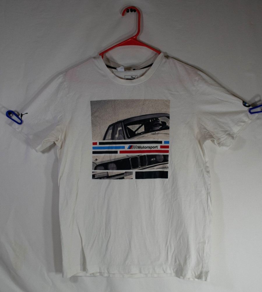 Puma BMW Motorsport Iconic M3 Graphic Tee White Med T64