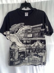 Vtg Mission Bay Park San Diego California All Over Print AOP T Shirt Medium