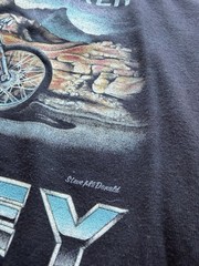 Vintage 3d Emblem Harley Davidson Shirt 80s Real Biker 50/50 Euc Size Medium