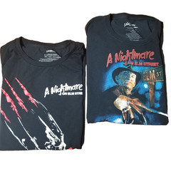 Nightmare On Elm Street T-Shirt Lot of 2 XXL Freddy Krueger Horror Movie Tees