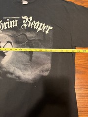 Steve Grimmett’s Grim Reaper XL See You In Hell Tour Shirt Double Sided