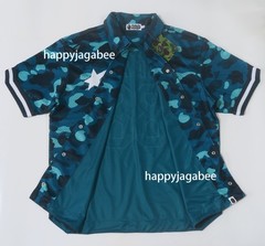 A BATHNIG APE Men’s COLOR CAMO WARM UP SS SHIRT 1M30132314 bz