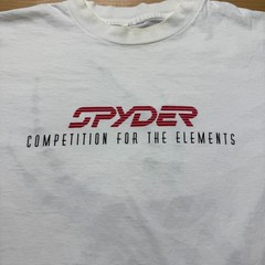 Vintage 90s Spyder Competition for the Elements Black Widow Graphic Shirt Large