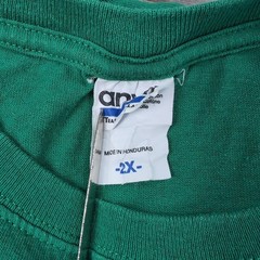 Keep Calm Chive On Green White Crown Mens Short Sleeve Shirt 2X 2011 Original