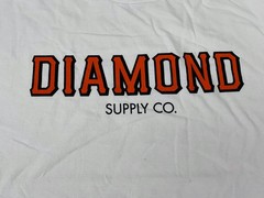 Men’s Diamond Supply Co Logo Men Graphic White T Shirt Size XL