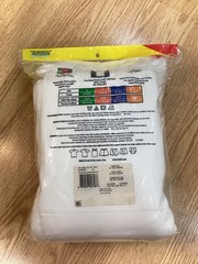NOS 2010 FRUIT OF THE LOOM 7 Pack XL 46-48 White 100% Cotton T-shirts