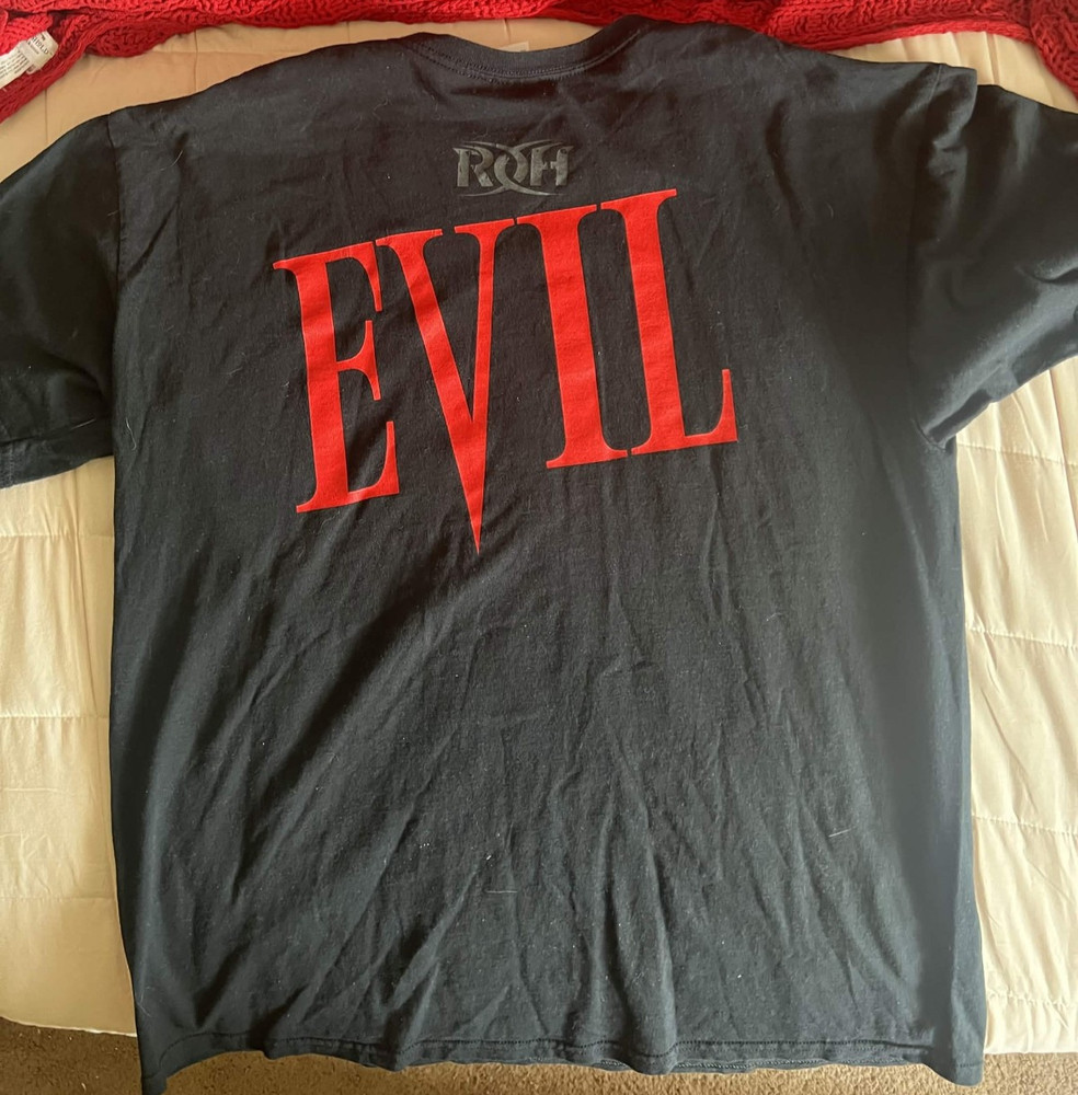 Vintage KEVIN STEEN / OWENS “EVIL” T-Shirt XL RoH Ring of Honor WWE Rare