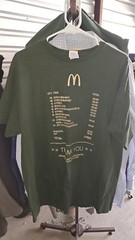 McDonald’s McGold Card Receipt Thank You Employee T-Shirt – Size XL