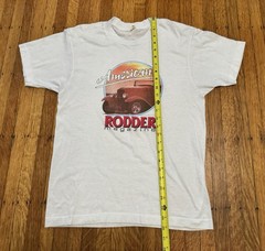 Vintage American Rodder Magazine T Shirt Screen Stars Best USA Hot Rod Medium