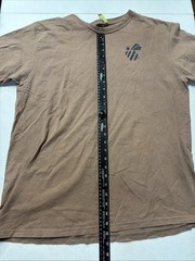 Econscious Mens Xlarge Xl Organic Cotton Short Sleeve T-Shirt Brown Bee Echo
