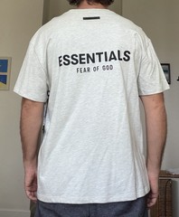 Fear of God Essentials Light Oatmeal Short Sleeve T-Shirt Size Medium (SS22)