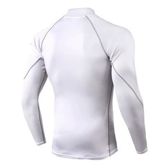 Men T-shirt Quick Dry Bodybuilding Running Shirt Long Sleeve Compression Top Gym