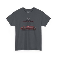 Tazio Nuvolari Nürburgring T-Shirt 1935 Nordschleife Racing Tee Alfa Fans Gift