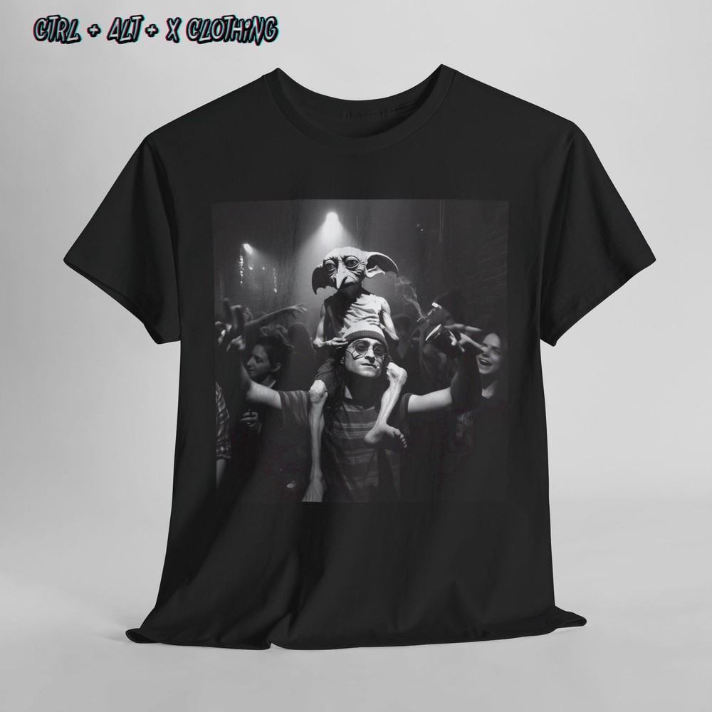 Dobby Rave Tee, Harry Potter Shirt, Unisex Top, Clubbing, Magic Fan Gift,