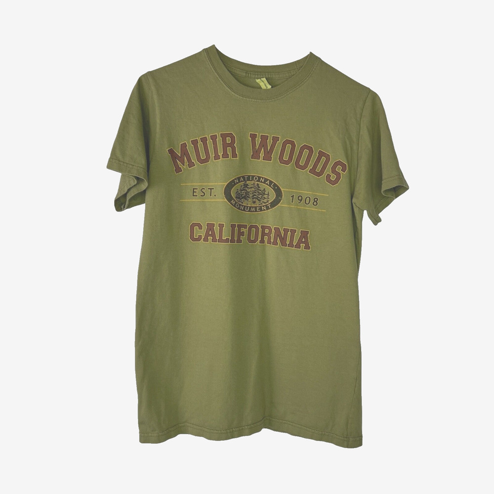 econscious Muir Woods California T-shirt Men’s Small Green Nature Outdoor Trees