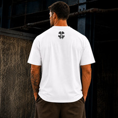 Ghost Skull Graphic Oversized T-Shirt Streetwear Unisex Heavy Cotton Gamers Tee