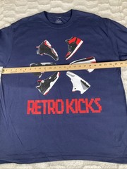 Jordan XL Navy Blue Retro Kicks Sneakers Graphic T shirt New Without Tags