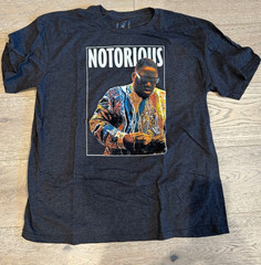 Brooklyn Mint Notorious BIG Biggiw Heather Gray Graphic T-shirt XXL