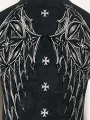 Xtreme Couture by Affliction Men’s T-Shirt Stone Ranger Biker Cross