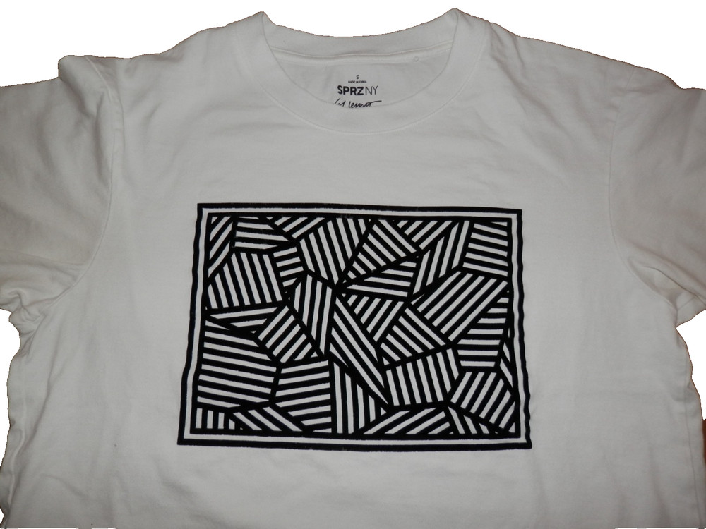 Uniqlo SPRZ NY Sol Lewitt MoMA Special Ed Mens Small Shirt w/ Raised Velour