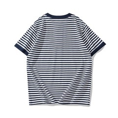Mens Sailor’s Shirt Striped T-Shirt Retro Classic Henry Short Sleeve Cotton TEE