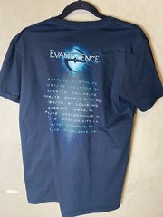 Evanescence Amy Lee 2012 Tour Black Double Sided U.S Dates SZ M-NWOT