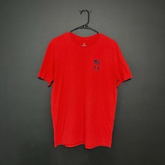 Under Armour Men’s Large Freedom Flag Variation Logo Short Sleeve T-shirt Red