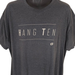 Hang Ten T Shirt Mens Size 2XL Gray Surfing Surfer