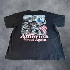Suna Mens 2XL Donald Trump Make America Great Again Motorcycle T-Shirt Black