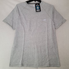 DICKIES FAST DRY Shirt MENS MEDIUM GRAY OUTDOOR WORK WEAR Cooling POCKET TEE NWT