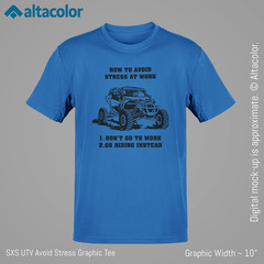 SXS Side-By-Side UTV Graphic Gildan Heavy Tee – Choice of Colours – Perfect Gift