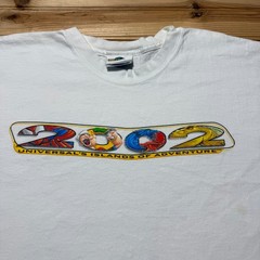 Vintage 2002 Universal Studios Islands Of Adventure Cartoon Graphic T-Shirt 2XL