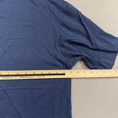 Sean John Shirt Mens XL Blue Script Logo Graphic Tee Streetwear Crewneck