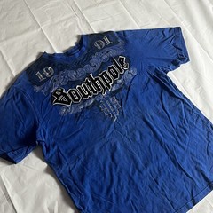 Y2K Distressed Men’s Southpole Graphic T-Shirt Grunge Gothic Streetwear Size XL