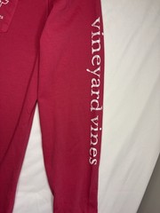 Vineyard Vines Pink Long Sleeve Pocket Tee Whale Logo Graphic Size M