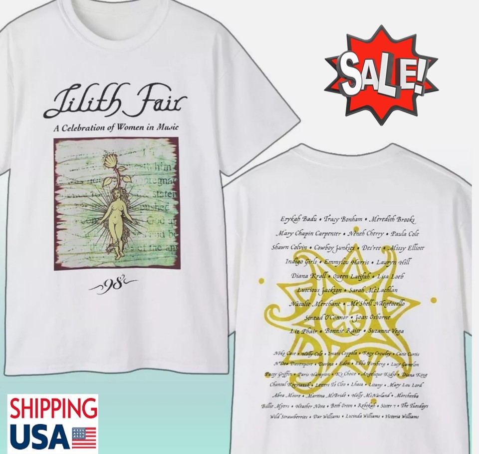 Lilith Fair 1998 Double Sided Vintage Festival Shirt