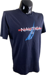 Nautica Mens T Shirt Size M New With Tags Blue Graphic Since 1983 Cotton Tee