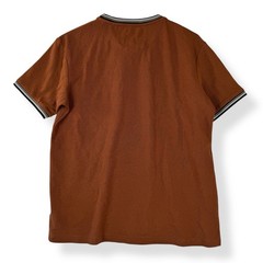 Denim & Flower Shirt Mens Medium M Solid Brown Contrasting Trim