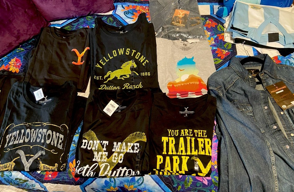Lot Of (35)Yellowstone Shirts ~small To 2xl Cotton New Very Soft Material New