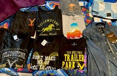 Lot Of (35)Yellowstone Shirts ~small To 2xl Cotton New Very Soft Material New