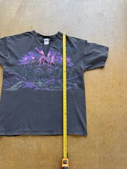 VTG 90s Habitat Split Collar Nature Lightning Panther Wrap Around T-Shirt (XL)