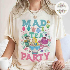 Vintage Mad Tea Party Alice in Wonderland Shirt, Girl Trip Shirt