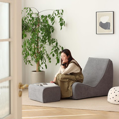 Bean Bag Chair Single Seated Foam Sofa Armless Floor Sofa with High Density Foam