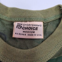 Vintage Sportsman’s Choice Single Stich Woodland Camo T-Shirt Size Medium