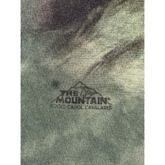 The Mountain Leopard Graphic T-Shirt XL Green Tie Dye Carol Cavalaris Big Cat T